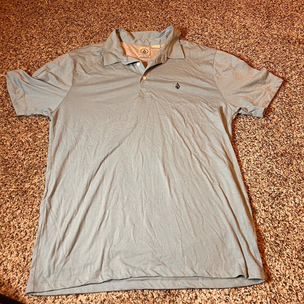 Volcom Polo Shirt Mens Large Casual Short Sleeve Golf‎ Size L